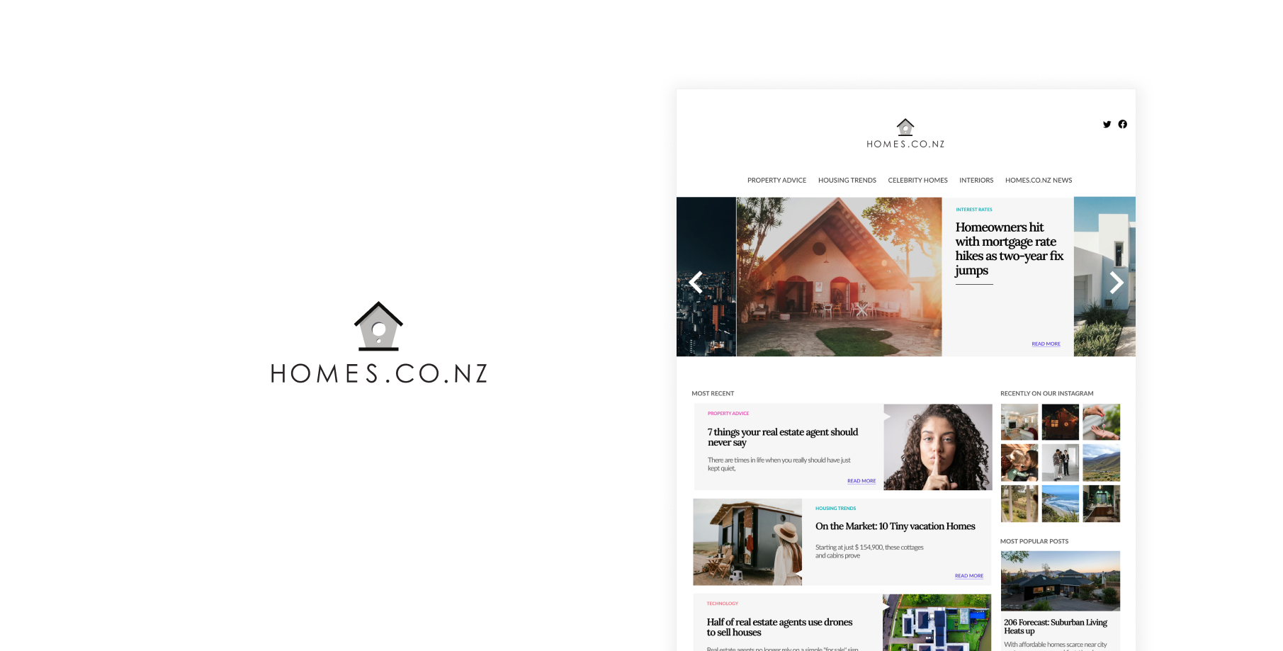 Homes.co.nz  - Blog and infographics